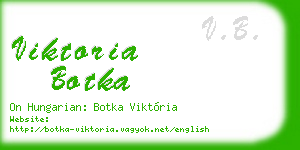 viktoria botka business card