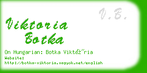 viktoria botka business card